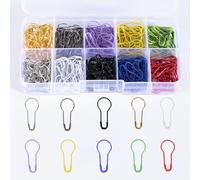 300 Pz Spille di Sicurezza, Spille da Balia in 10 Colori Spille da Calabash, Spille Pin Segnapunti per Fai da Te Abbigliamento Crafting Contrassegno Punto di Lavoro a Maglia