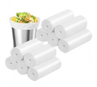 300 sacchetti per la spazzatura resistenti, da 0,5 litri, per piccoli bidoni della spazzatura/mini bidone della spazzatura da scrivania, adatti per bidoni della spazzatura da 2 litri o meno