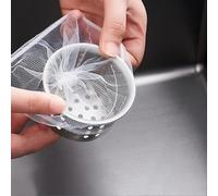 300 sacchetti usa e getta per lavello da cucina, rete filtrante ecologica, adatti per il drenaggio del lavandino della cucina e del bagno, per raccogliere rifiuti alimentari da cucina e rifiuti