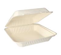300 scatole per menù, canna da zucchero "pure", non divise, 8 cm x 25,5 cm x 25,5 cm