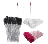 300 spazzole per ciglia di cristallo, per eyeliner, per mascara curva, bobine per strumenti di estensione delle ciglia, tubo portatile per ciglia per la casa e in viaggio