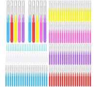 300 spazzolini interdentali per parentesi graffe, 6 dimensioni morbide e pieghevoli per la pulizia, stuzzicadenti testa per filo interdentale igiene dentale orale filo interdentale filo interdentale