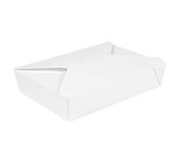 300 unità - Scatole americane microonde 'Thepack' 1470 ml 230 + 12Pp G/M2 19,6 x 14 x 4,5 cm bianco cartone ondulato Nano-Micro