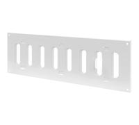300 x 100 mm / 30 x 10 cm bianco griglia di ventilazione regolabile con zanzariera - applicazioni di riscaldamento, raffreddamento e ventilazione - copertura interna ed esterna - Design a lamelle.