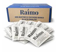 300 Zucchero Bustine Bianco Monodose 4 g - Bustine Zucchero Monodose Prodotto In Italia - Ideale per Bar, Ufficio, Hotel e Catering - Porzioni Igieniche per Caffè, Tè e Bevande Calde