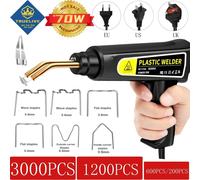 3000/1200/200pcs 70W Cucitrice a Caldo Saldatrice di Plastica Paraurti Auto Kit di Riparazione PVC Plastica Riparazioni Cucitrice Graffette Pistola di Saldatura