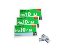 3000 graffette n. 10, per Max HD-10D, mini cucitrice Swingline Tot e altre mini cucitrici che utilizzano graffette n. 10 (più piccole delle graffette standard). Argento