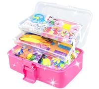 3000 Pezzi Lavoretti Creativi per Bambini DIY Art Craft Set Scovolini Colorati per Lavoretti Colorati Pompon Sticks Piume Kids Mestiere Fai da Te Decorazioni Kit Creativo Giochi Regali 4 5 6 7 8 Anni