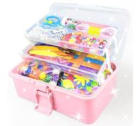 3000 Pezzi Lavoretti Creativi per Bambini DIY Art Craft Set Scovolini Colorati per Lavoretti Colorati Pompon Sticks Piume Kids Mestiere Fai da Te Decorazioni Kit Creativo Giochi Regali 4 5 6 7 8 Anni