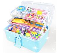 3000 Pezzi Lavoretti Creativi per Bambini DIY Art Craft Set Scovolini Colorati per Lavoretti Colorati Pompon Sticks Piume Kids Mestiere Fai da Te Decorazioni Kit Creativo Giochi Regali 4 5 6 7 8 Anni