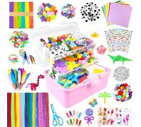 3000 Pezzi Lavoretti Creativi per Bambini, DIY Art Craft Set Scovolini Colorati per Lavoretti, Mestiere Fai da Te Decorazioni, Kit Creativo Giochi Giocattoli Regali Ragazze e Ragazzi 4-8, 8-12 Anni