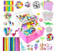 3000 Pezzi Lavoretti Creativi per Bambini, DIY Art Craft Set Scovolini Colorati per Lavoretti, Mestiere Fai da Te Decorazioni, Kit Creativo Giochi Giocattoli Regali Ragazze e Ragazzi 4-8, 8-12 Anni