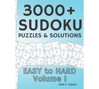 3000+ Puzzles Jumbo Sudoku Book For Adults: An extra large sudoku book with 3000+ puzzles and solutions including easy, medium and hard, volume 1.