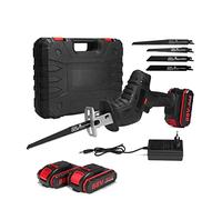 3000 RPM/Min Cordless Elettrico Alternativo Seghe Portatile Metallo Legno Taglio Macchina Utensile A Velocità Variabile 2 Pcs Batteria(1 Battery)
