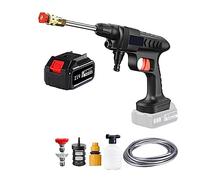 30000mAh 300W Pistola For Lavaggio Auto Ad Alta Pressione Senza Fili 60Bar Acqua For Elettrica Generatore Di Schiuma Dispositivo Automatico For La Pulizia A Spruzzo Pulizia Potente(20000mAh)