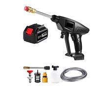 30000mAh Wireless Ad Alta Pressione Rondella For Auto Pistola Acqua Spruzzatore For Lavaggio Generatore Di Schiuma Pulitore Portatile Lavatrice For Pulizia Potente(30000mAh A)