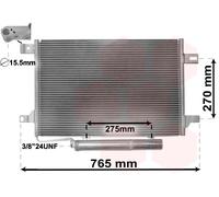 30005382 VAN WEZEL Condensatore, Climatizzatore per MERCEDES-BENZ