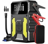 3000A portatile avviamento batteria per auto, dotato di un compressore d'aria da 150 psi, 3 torce tascabili a LED, ricarica rapida, funzione 4 in 1 potenziatore della batteria, e sicurezza migliorata