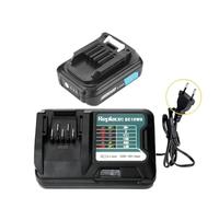 3000mAh 6000mAh, compatibile for Makita, BL1021B BL1041B BL1015B BL1020B BL1040B Batteria ricaricabile for utensili elettrici Batteria sostituibile(1BatteryWithCharger)