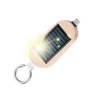 3000mAh Solar Powered Power Bank - Portable Keychain Charger With Type-C | Wireless Watch Charging Mini Battery Pack, Compact Travel For Outdoor Camping, Hiking, Backup