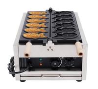 3000W Commerciale Taiyaki Waffle Maker, Antiaderente Ferro Macchina Baker, Temperatura E Controllo del Tempo, per Panetteria, Ristorante, caffè, Casa - Elettrico Cialda Cottura Macchina