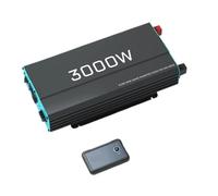 3000W Pure Sine Wave Inverter 12V DC to 120V AC Converter for Home, RV, Truck, Off-Grid Solar Power Inverter with Built-i