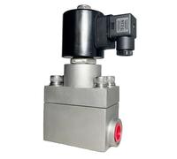 300bar 30MPa 2 vie Elettrovalvola acqua 1/2 "DC24V orifizio 15mm SS304 DN15 Normalmente Chiudi M22* 1.5 (DN15, metrico THREAD-AC220V-NC)