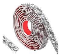 300cm Flessibile Modanatura Adesiva-Impermeabile Bordo Adesivo Per Pareti 3d Vintage Pattern,Striscia Adesiva Muro Decorativa Per La Decorazione Domestica(Argento-2cm)