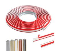 300cm Flessibile Modanatura Adesiva Per Pareti,Profilo Angolare PVC Impermeabile,Boiserie Adesiva Per Pareti Per Parete, Angolo Del Bordo, Cornice Dello Specchio (12 X 9 mm/Argento)