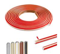 300cm Flessibile Modanatura Adesiva Per Pareti,Profilo Angolare PVC Impermeabile,Boiserie Adesiva Per Pareti Per Parete, Angolo Del Bordo, Cornice Dello Specchio (12 X 9 mm/Marrone)