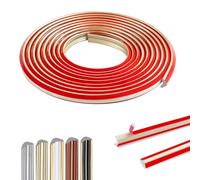 300cm Flessibile Modanatura Adesiva Per Pareti,Profilo Angolare PVC Impermeabile,Boiserie Adesiva Per Pareti Per Parete, Angolo Del Bordo, Cornice Dello Specchio (12 X 9 mm/Oro Champagne)