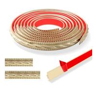 300cm Modanatura Adesiva Vintage Pattern 3d-Flessibile Bordo Adesivo Per Pareti Autoadesivo,Impermeabile Striscia Adesiva Muro Decorativa Per Specchio Ideale Per Porta, Armadio (2cm-Oro Champagne)