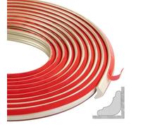 300cm TPE Modanatura Adesiva, Listelli Flessibili per Soffitto Autoadesivi per Bordi di Pareti, Piani di Lavoro di Cucine, Bordi di Piastrelle, Bordi di Soffitti(12 * 9 mm,Oro Champagne)