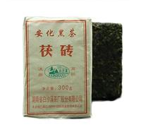 300g Fritto Con Metodi Tradizionali Anhua Baishaxi Golden - Flower Dark Tea Brick - Tè Nero Biologico Verde Senza Additivi Corposo Dal Gusto Morbido Con Forma Di Tè Pressato Aroma Ricco