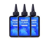 300G UV Resina, Upgrade Formula Crystal Clear UV Resina Solare Cure Luce Solare Attivata Duro UV Resina Kit per Gioielli Orecchini Collana Braccialetto Making, Casting & Coating e DIY Craft