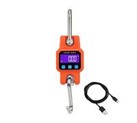 300kg 50g Bilancia Digitale Ricaricabile USB da Caccia Portatile Mini for Gru di Sollevamento Elettronica A Sospensione Industriale,Ultra resistenza(Oranje)
