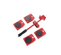 300KG Sollevatore for mobili pesanti Carrello for trasporto Sollevatore Diapositive Ruota Set di strumenti for spostare mobili facili Utensili manuali a rulli for ruote(Red)