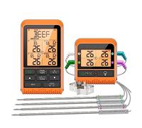 300M Wireless 4 Sonde Retroilluminazione Con Timer Barbecue Grill Forno Cucina Cottura Termometro Carne Monitor Accurato