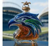 300ML Decanter Whisky - Art Scultura Statua, Bottiglia Di Whisky E Vino A Forma Di Testa D'aquila 3D, Scultura In Vetro Originale Per Decanter Di Whisky, Bottiglie Vuote A Forma Di Animale(#3)