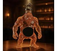 300ML Decanter Whisky - Art Scultura Statua, Sculture Di Bottiglie Di Whisky E Vino A Forma Di Gorilla In 3D, Decanter Di Whisky In Vetro Originale, Bicchieri Vino Prova Perdite Tema Animale(#3)