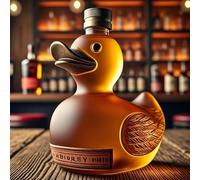 300ML Decanter Whisky Scultura Statua - Bottiglia Decanter Per Whisky A Forma Di Anatra, Divertenti Statuette 3D A Forma Di Bottiglia Di Vino, Set Di Bottiglie Di Vino In Vetro Uniche(D)