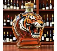 300ML Decanter Whisky Scultura Statua - Bottiglia Di Vino Da Whisky A Forma Di Sedere Divertente In 3D, Bottiglia Di Whisky A Forma Di Tigre, Decanter In Vetro Originale(Transparent)