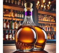 300ML Decanter Whisky Scultura Statua - Bottiglia Di Whisky E Vino A Forma Di Bottino 3D, Caraffa Di Vino In Vetro Originale, Decanter Di Whisky Creativo Personalizzato, Regali(F)