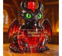 300ML Decanter Whisky Scultura Statua - Bottiglia Di Whisky E Vino A Forma Di Drago, Decanter Per Whisky In Vetro 3D, Bottiglie Di Vino Vuote A Tema Animale Per Conservare I Liquori(C)