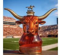 300ML Decanter Whisky Scultura Statua - Decanter Per Whisky A Forma Di Testa Di Toro 3D, Bottiglia Di Vino In Vetro A Tema Calcio, Bottiglie Di Vino Vuote Creative, Per Conservare I Liquori(A)