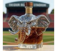 300ML Decanter Whisky Scultura Statua - Decanter Per Whisky In Vetro A Forma Di Elefante 3D, Scultura Creativa Di Bottiglia Di Vino Da Whisky A Tema Animale, Regalo Di Bottiglie Di Vino Vuote(A)