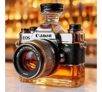300ML Decanter Whisky Scultura Statua - Figurina 3D A Forma Di Decanter Per Whisky A Forma Di Macchina Fotografica, Divertenti Ornamenti Per Bottiglie Di Vino A Tema Macchina Fotografica(C)