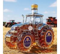 300ML Decanter Whisky Scultura Statua - Scultura 3D A Forma Di Decanter Per Whisky A Forma Di Auto, Statua Di Bottiglia Di Vino Per Whisky A Forma Di Trattore, Bottiglia Di Vino Vuota(B)
