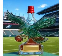 300ML Decanter Whisky Scultura Statua - Sculture 3D A Forma Di Aquila Volante, Bottiglie Di Vino In Vetro Borosilicato Ad Alta Densità, Statuette Di Animali Divertenti, Bottiglie Vino Vuote(#2)