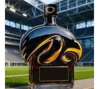 300ML Decanter Whisky Scultura Statua - Sculture Di Decanter Per Whisky In Vetro A Forma Di Occhio Di Falco In 3D, Divertenti Statue Di Bottiglie Di Vino Vuote A Forma Di Aquila, Ornamenti(#2)